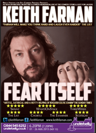 Fear Itself Final Poster Fear Itself at the Edinburgh Fringe Festival 1st-25th August(Not 13th)