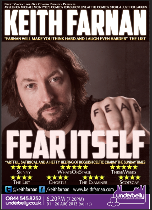 Fear Itself at the Edinburgh Fringe Festival