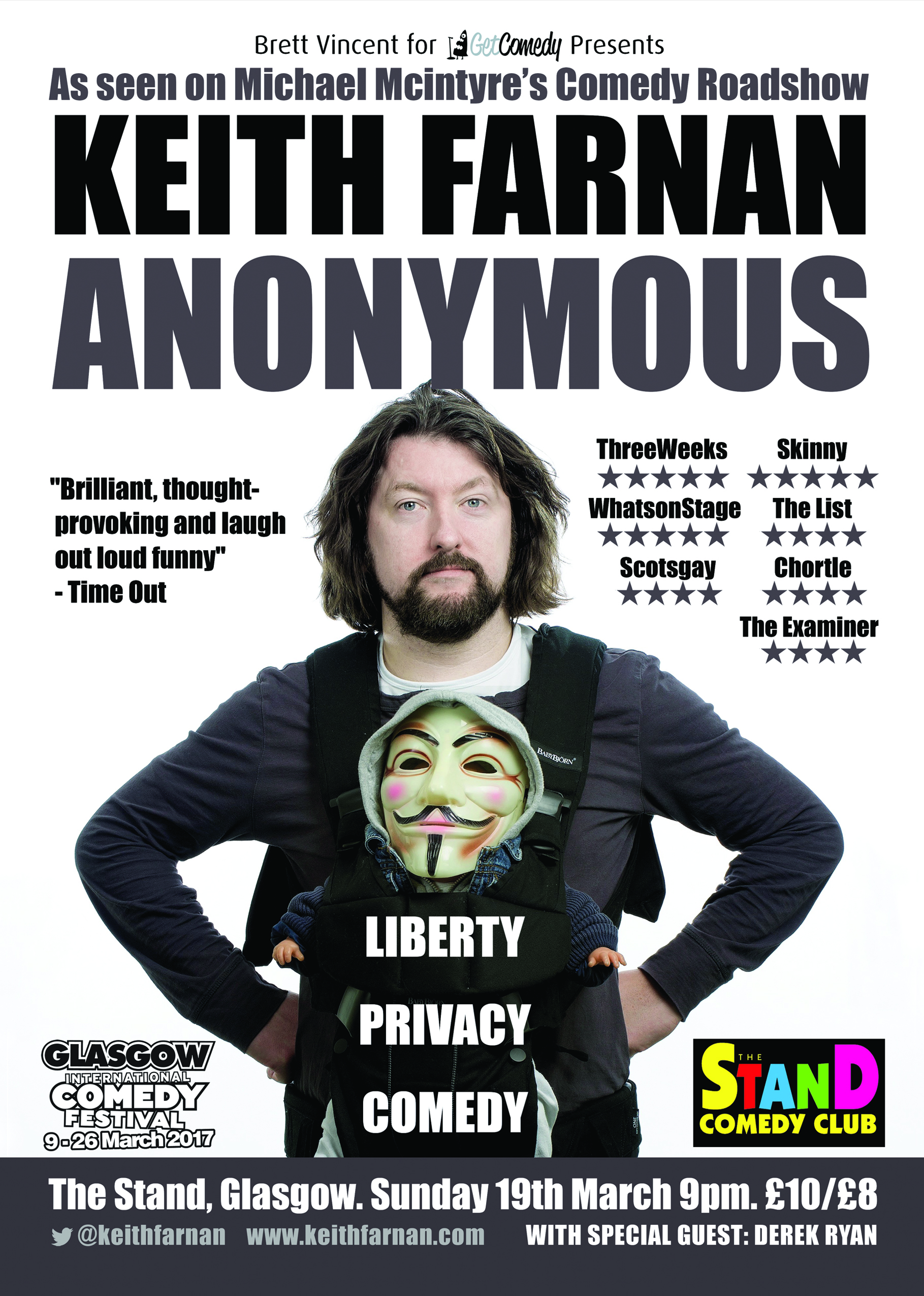 March 19th – Anonymous at the Glasgow International Comedy Festival